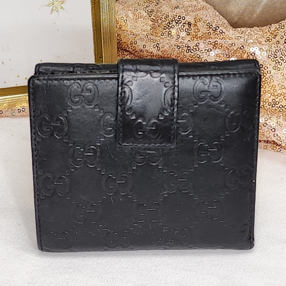 Gucci GG Guccissima Lambskin French flap Bifold Wallet PRISTINE CONDITION W/ Box - Picture 5 of 17